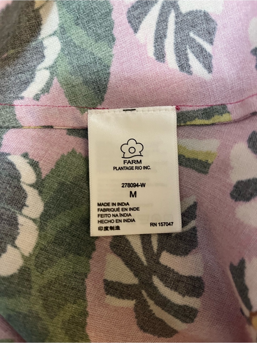 FARM Rio Pink Tropical Jungle Midi Skirt - Picture 15 of 15